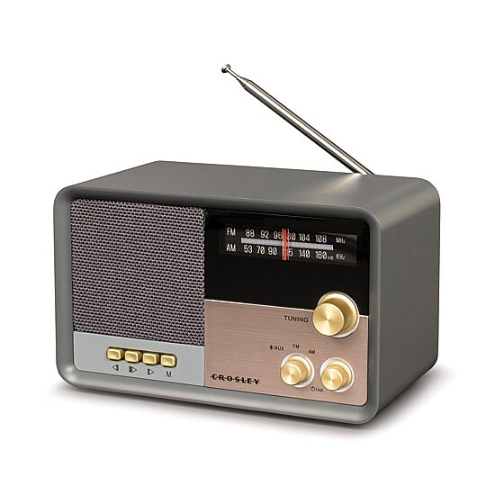Crosley Tribute AM/FM Radio with Built-in Bluetooth