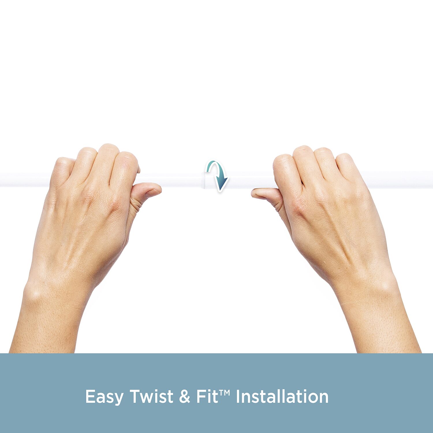 Kenney Twist & Fit 5/8 Tension Curtain Rod