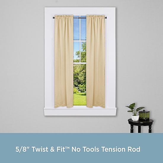 Kenney Twist & Fit 5/8 IN Tension Curtain Rod