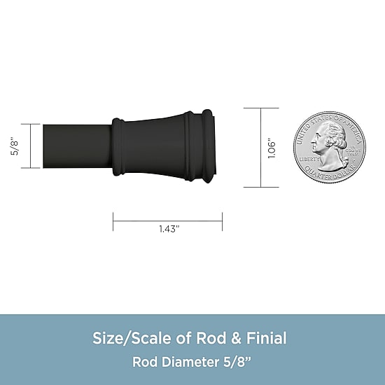 Kenney Twist & Fit 5/8 IN Tension Curtain Rod