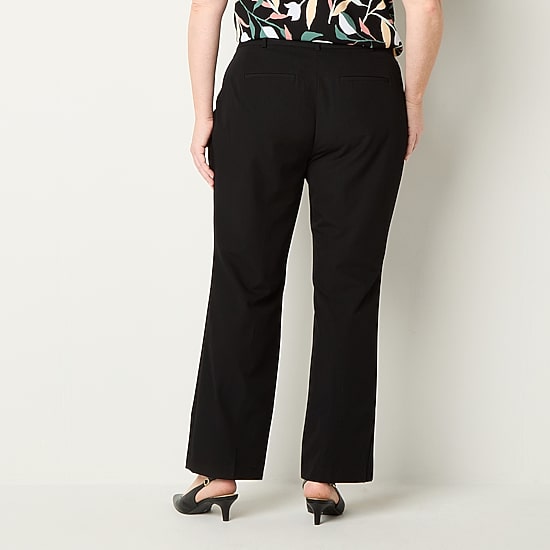 Liz Claiborne Audra Curvy Womens Straight Mid Rise Trouser