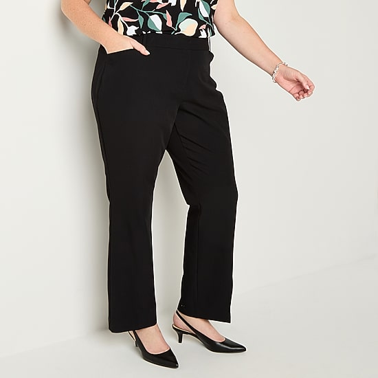 Liz Claiborne Audra Curvy Womens Straight Mid Rise Trouser