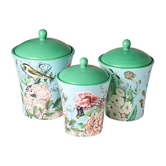 Certified International Flora 3-pc. Canister