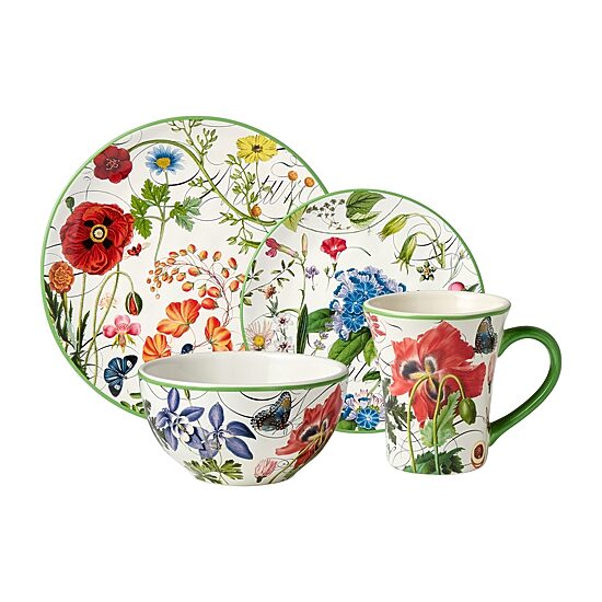Certified International Greenhouse 16-pc. Ceramic Dinnerware Set