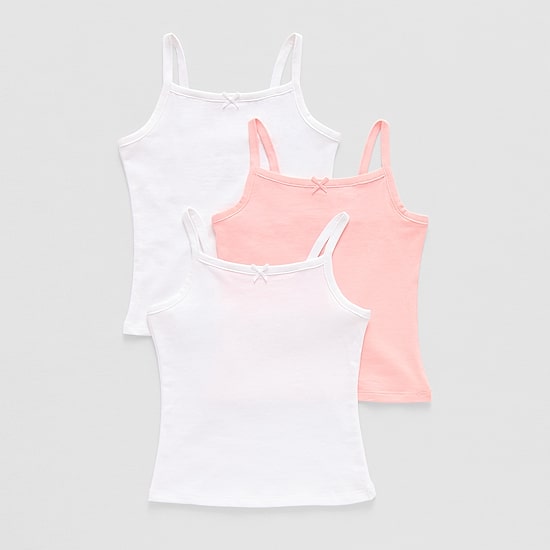 Okie Dokie Toddler Girls U Neck Sleeveless 3 Pack Camisole