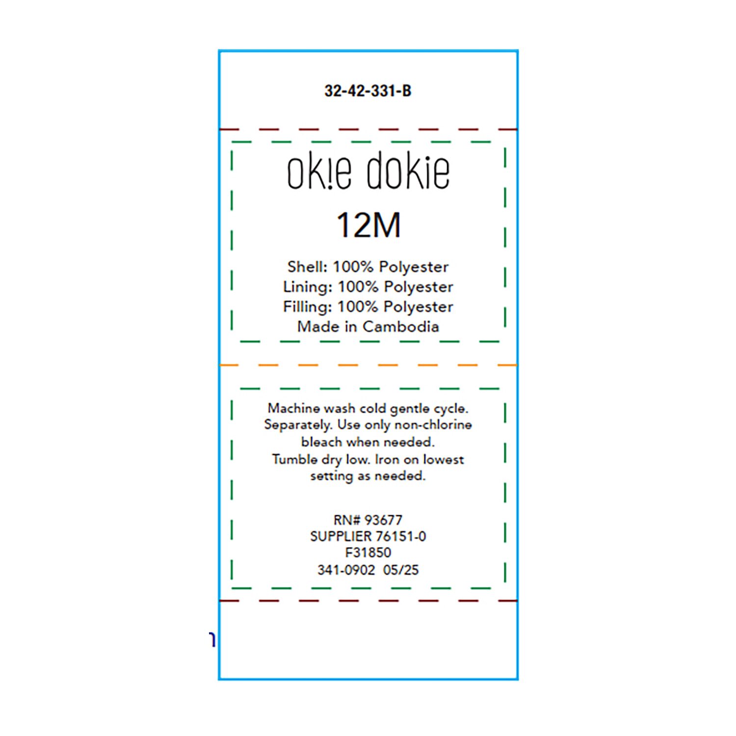 Okie Dokie Boys Water Resistant Heavyweight Snow Bib