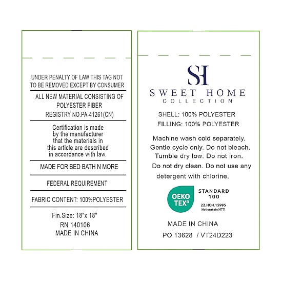 Sweet Home Collection™ Very Soft & Comfy Plush Long Faux Fur 18" x 18" Throw Pillows 2 Pack
