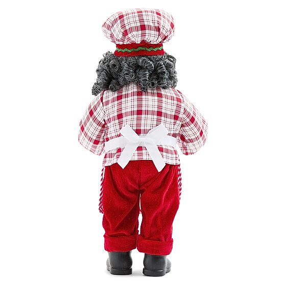 North Pole Trading Co. African American 18" Baker Christmas Santa Figurine