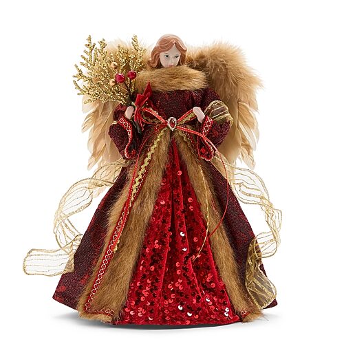 North Pole Trading Co . Christmas Santa Figurine In Red