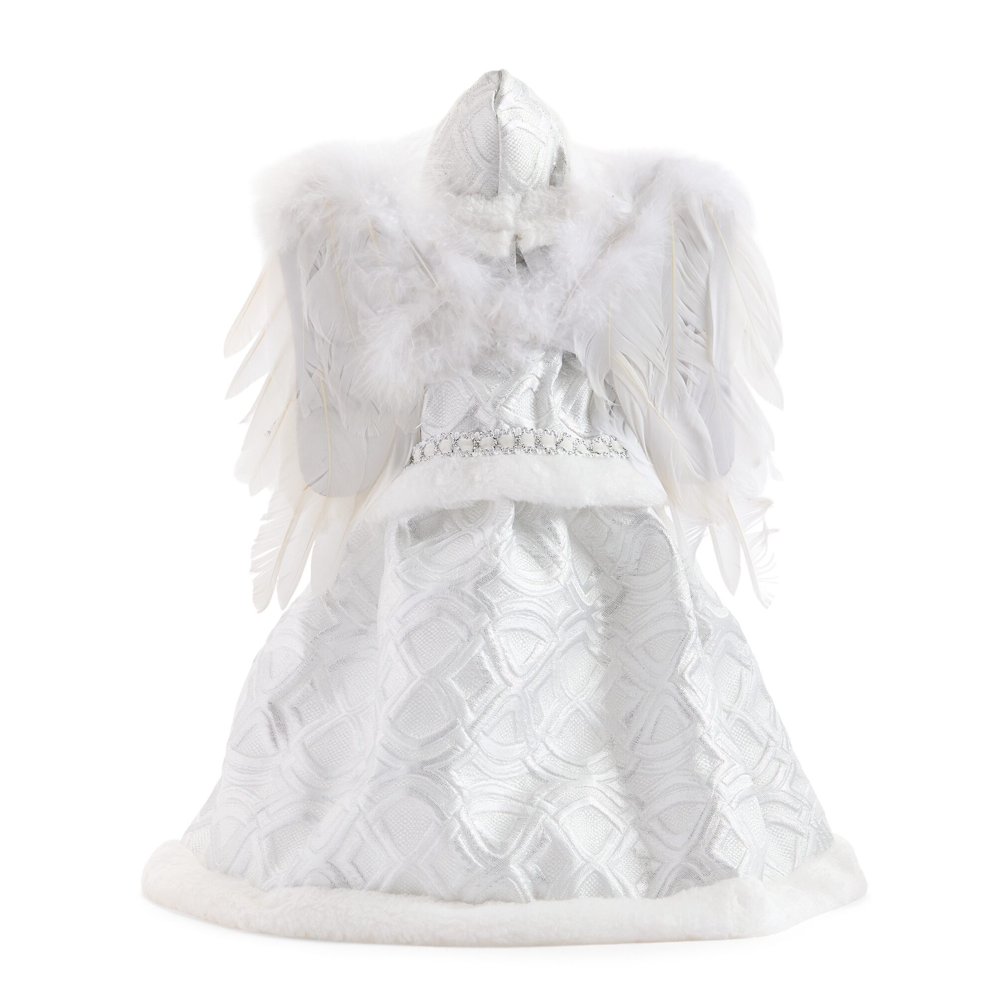 North Pole Trading Co. 16" White And Silver Angel Christmas Santa Figurine