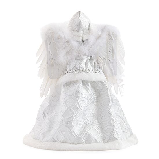 North Pole Trading Co. 16" White And Silver Angel Christmas Angels Figurine