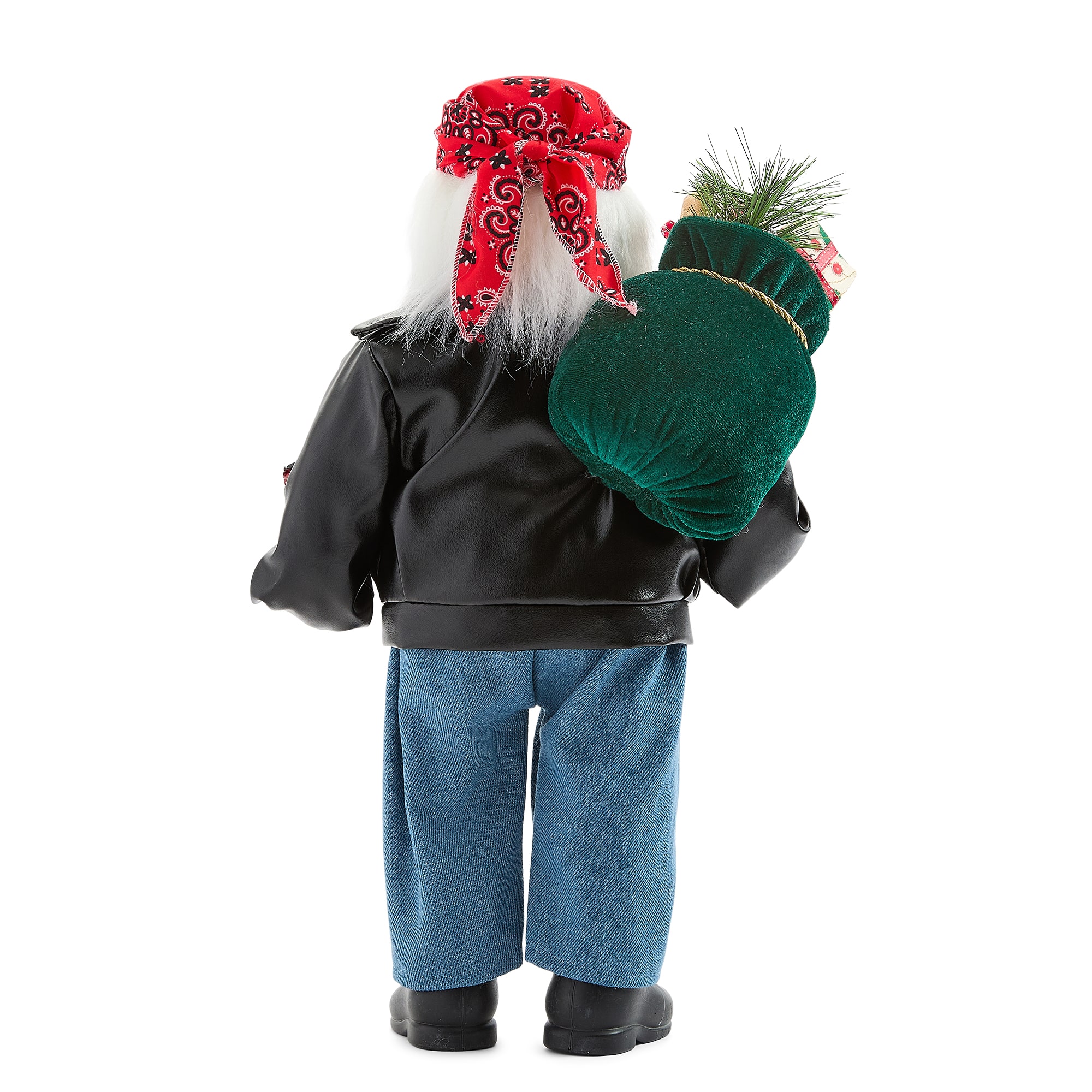 North Pole Trading Co. 18" Motorcycle Christmas Santa Figurine
