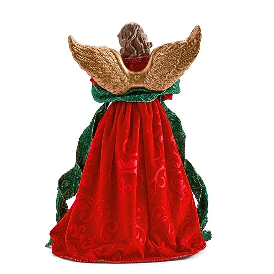 North Pole Trading Co. 16" Red And Green Angel Christmas Angels Figurine