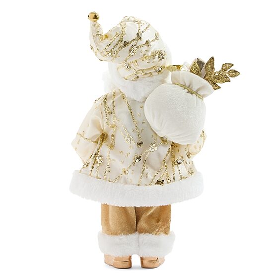North Pole Trading Co. 12" Gold Christmas Santa Figurine