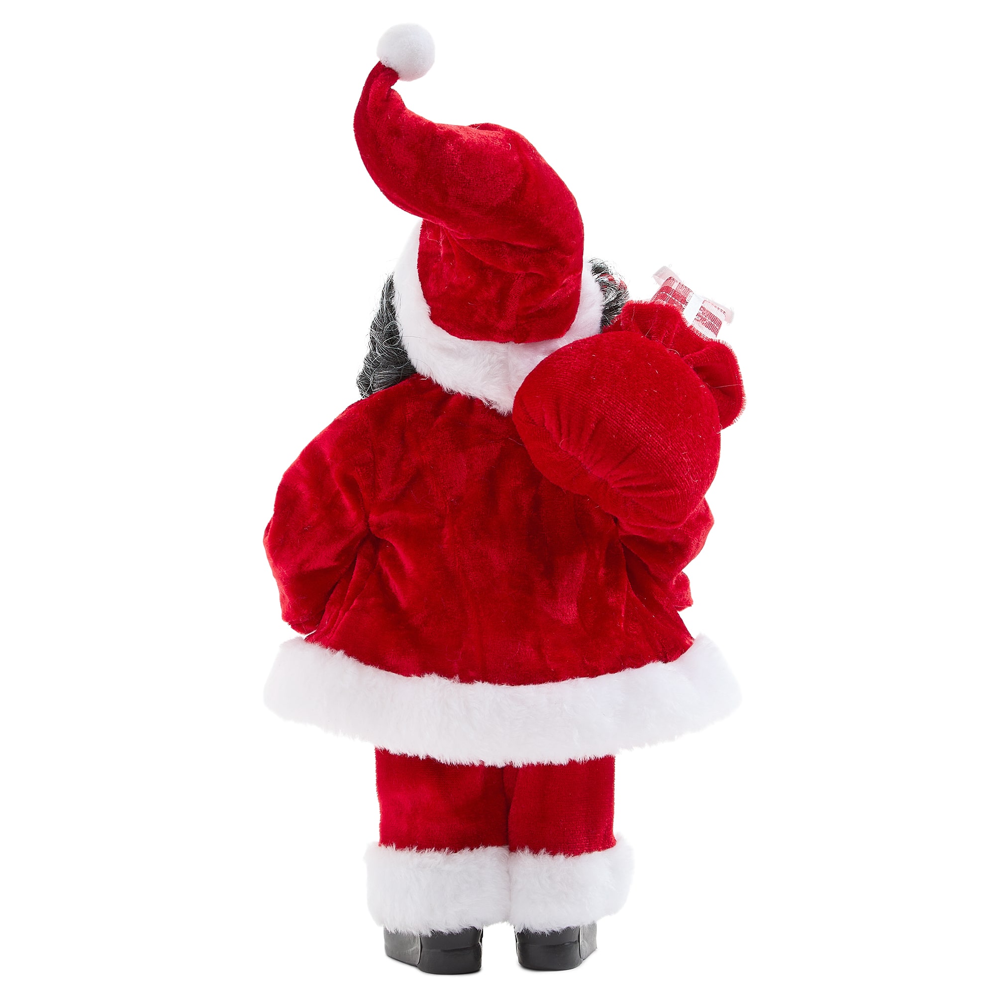 North Pole Trading Co. African American 12" Candy Stripe Vest Christmas Santa Figurine