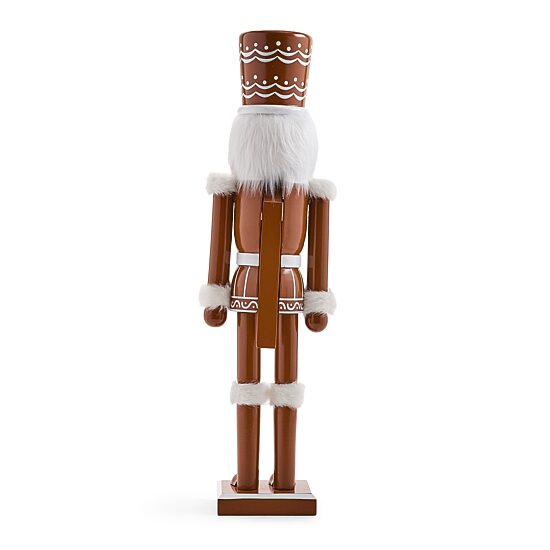 North Pole Trading Co. African American 20" Gingerbread Wood Christmas Nutcracker