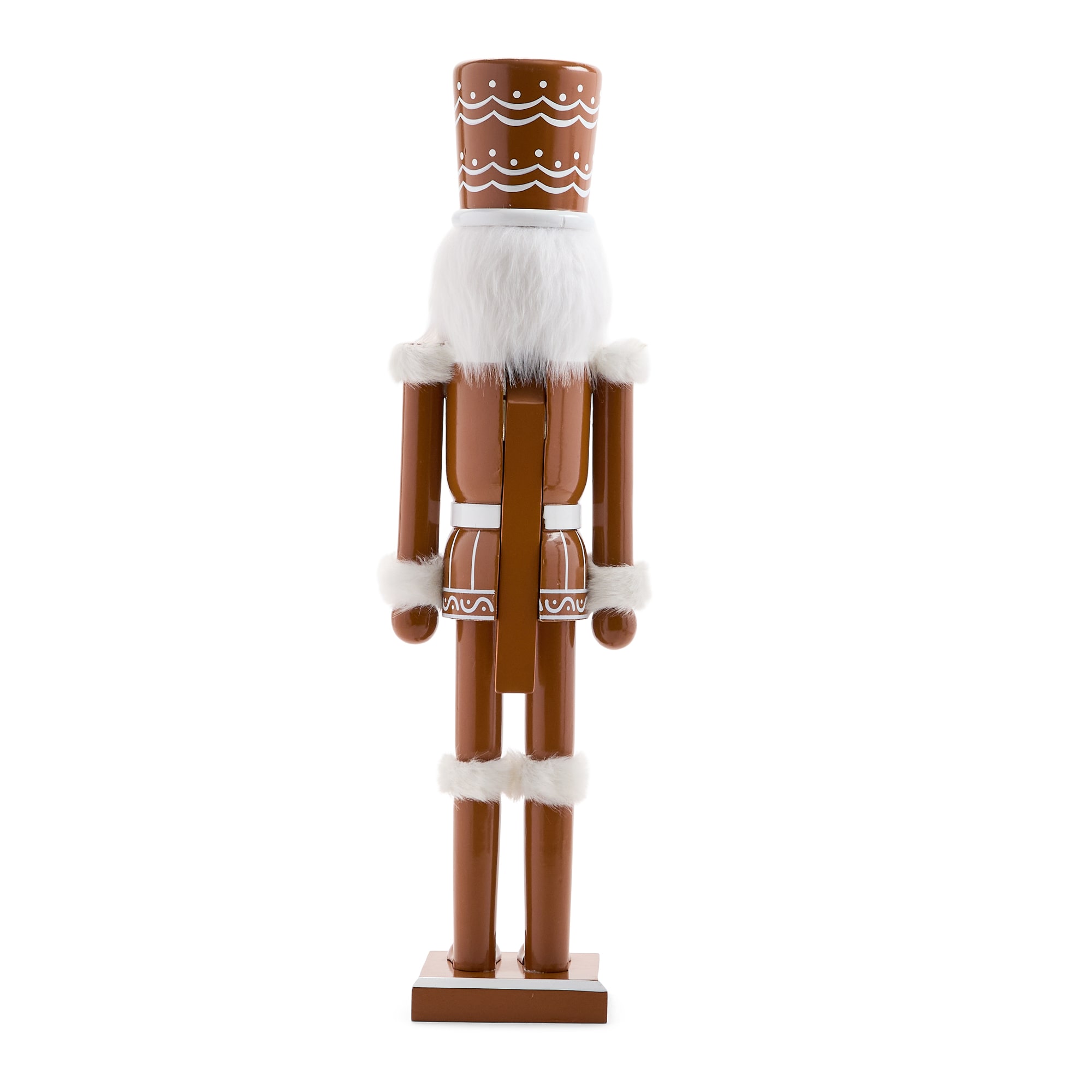 North Pole Trading Co. 20" Gingerbread Wood Christmas Nutcracker
