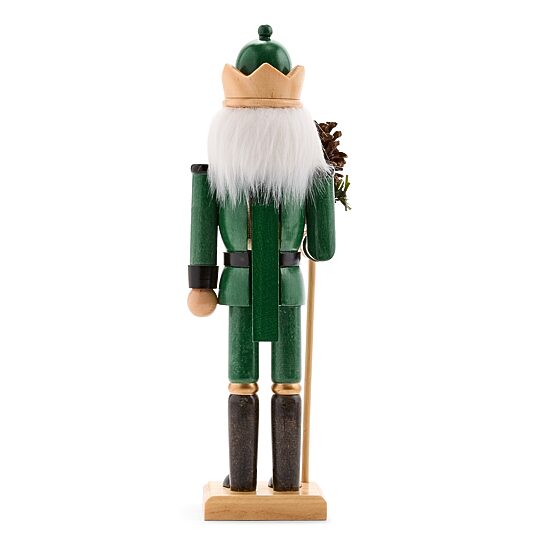 North Pole Trading Co. 12" Woodland Wood Christmas Nutcracker