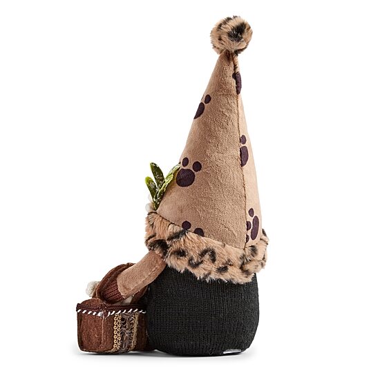 North Pole Trading Co. African American 12" Dog Mom Christmas Gnome