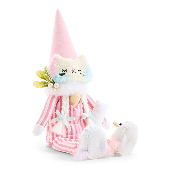 North Pole Trading Co. 15" Pjs And Eye Mask Christmas Gnome