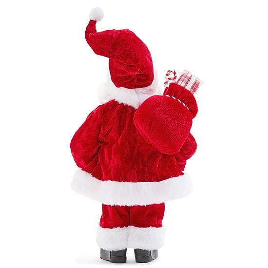 North Pole Trading Co. 12" Candy Stripe Vest Christmas Santa Figurine