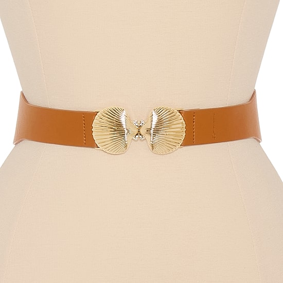 JS Jessica Simpson Skinny Elastic Stretch Waist Womens Belt