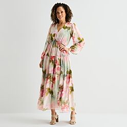 luxology maxi dress Women's Luxology Gauze Smocked Waist Maxi Dress, Size: Medium, Mustard