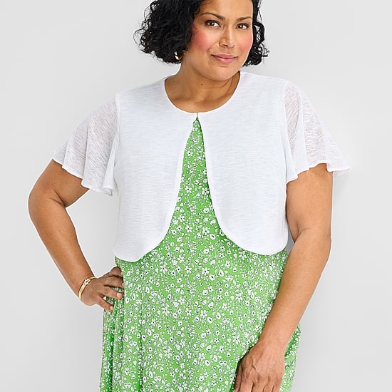 Perceptions Womens Plus Floral Jacket Dress