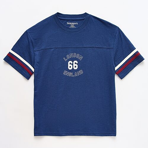 Thereabouts Little & Big Kid Boys Crew Neck Short Sleeve Oversized Graphic T-shirt In Blue