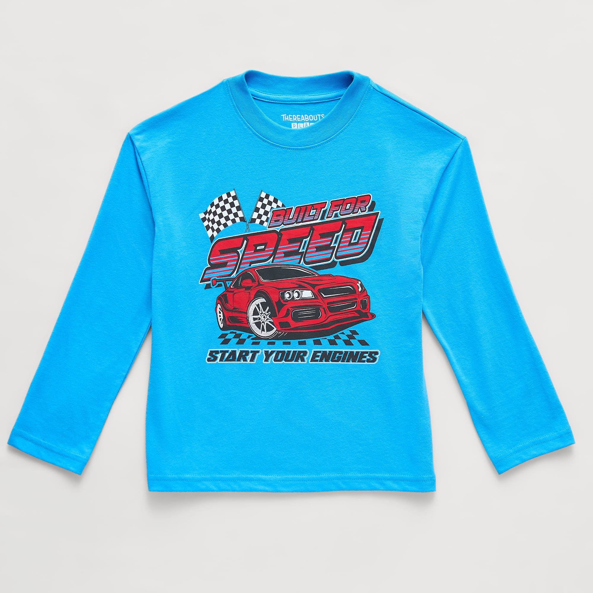 Thereabouts Little Boys Crew Neck Long Sleeve Oversized Graphic T-Shirt