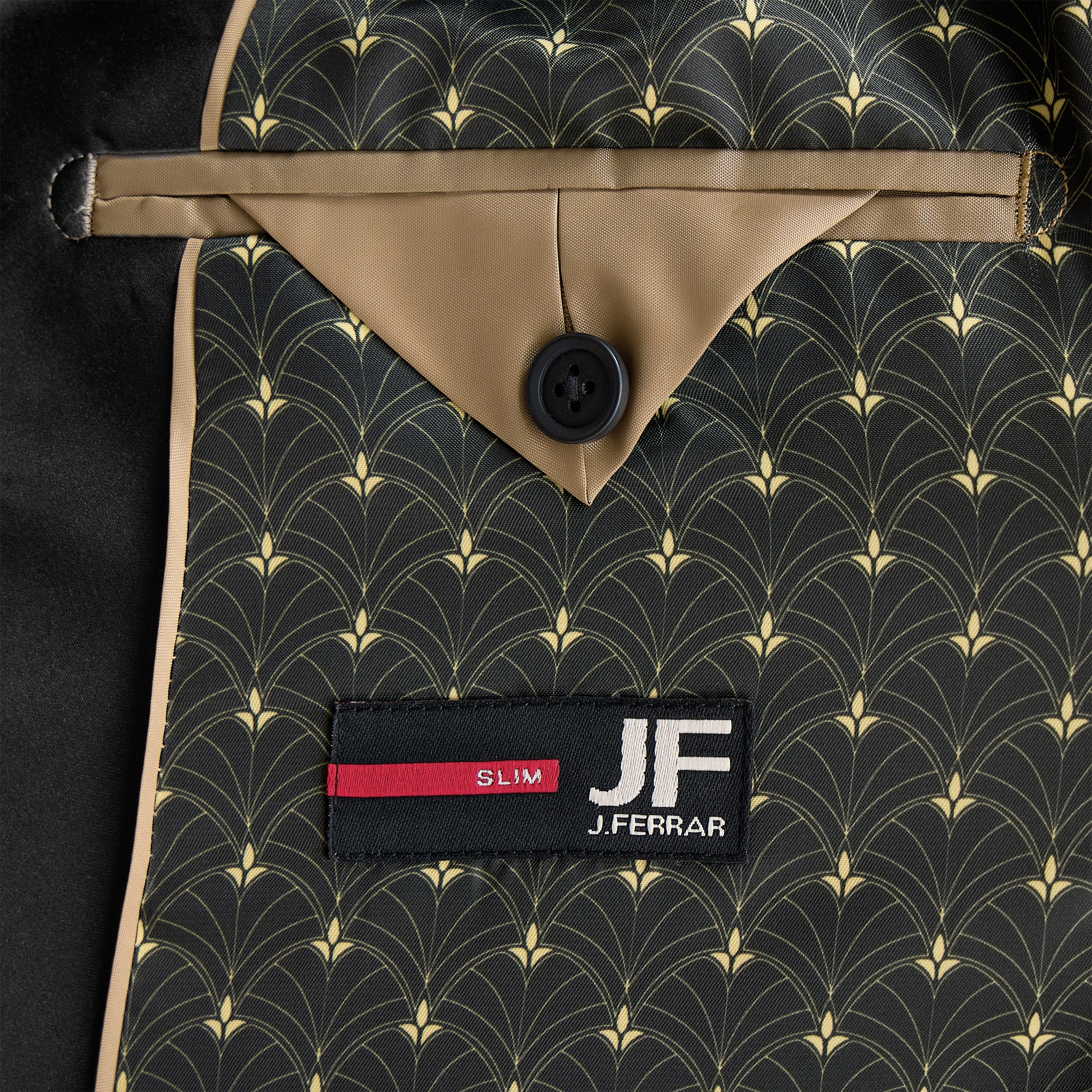 J. Ferrar Evening Edition Mens Paisley Slim Fit Tuxedo Jacket