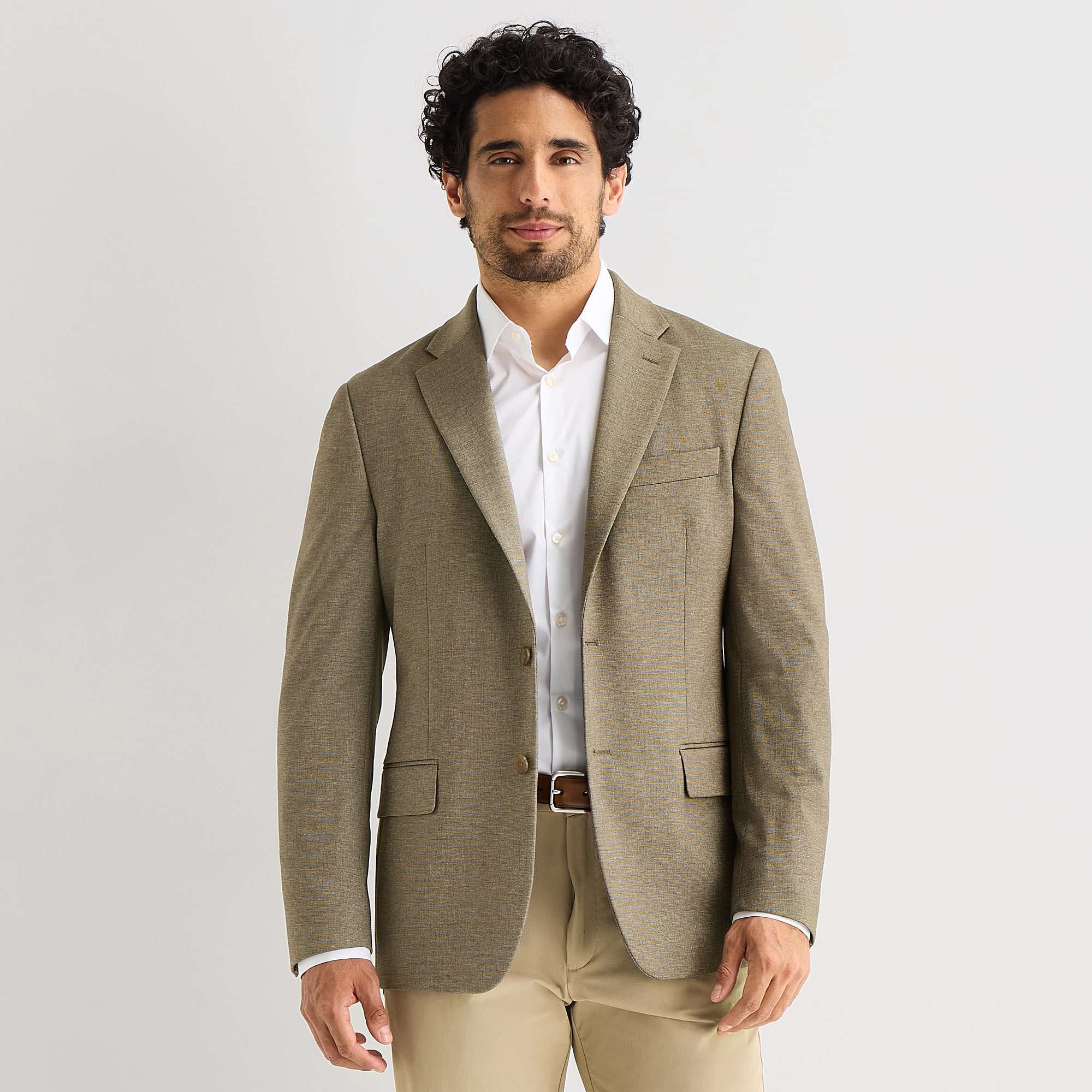 Van Heusen Knit Mens Grid Modern Fit Sport Coat