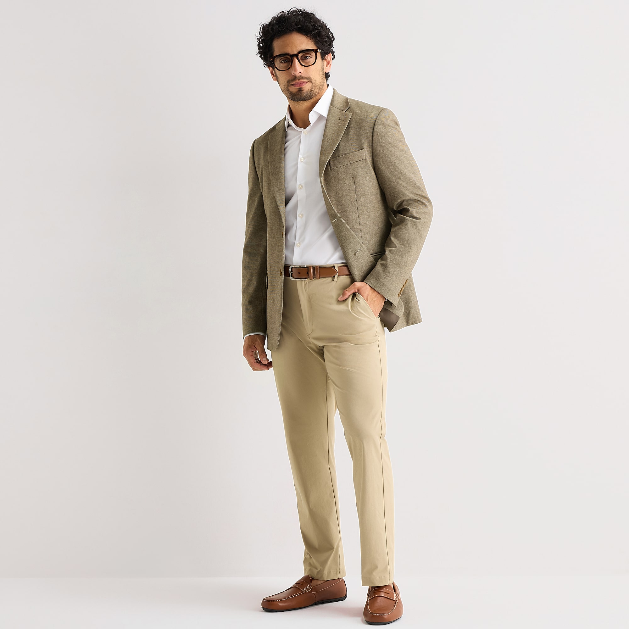 Van Heusen Knit Mens Grid Modern Fit Sport Coat