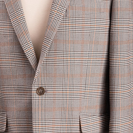 The Savile Row Co Mens Plaid Modern Fit Sport Coat