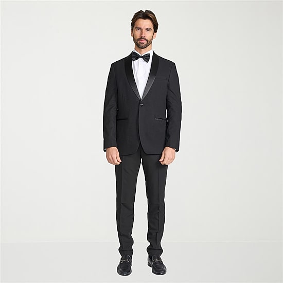 The Savile Row Co Mens Jacquard Slim Fit Sport Coat