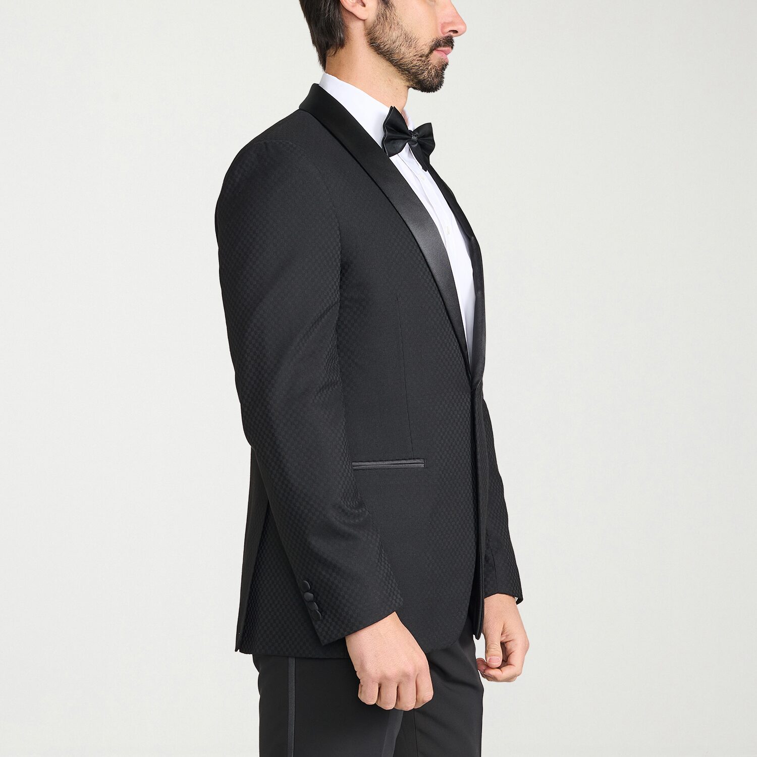 The Savile Row Co Mens Jacquard Slim Fit Sport Coat