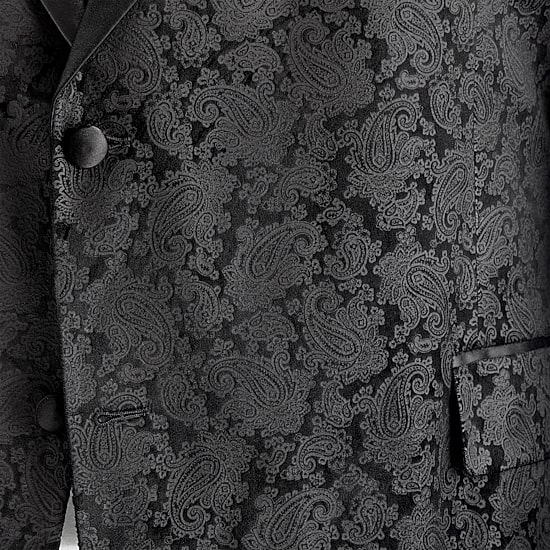 J. Ferrar Evening Edition Mens Big and Tall Paisley Regular Fit Tuxedo Jacket