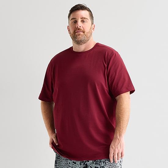 Shaquille O'Neal XLG™ Mens Crew Neck Short Sleeve Active Big and Tall T-Shirt