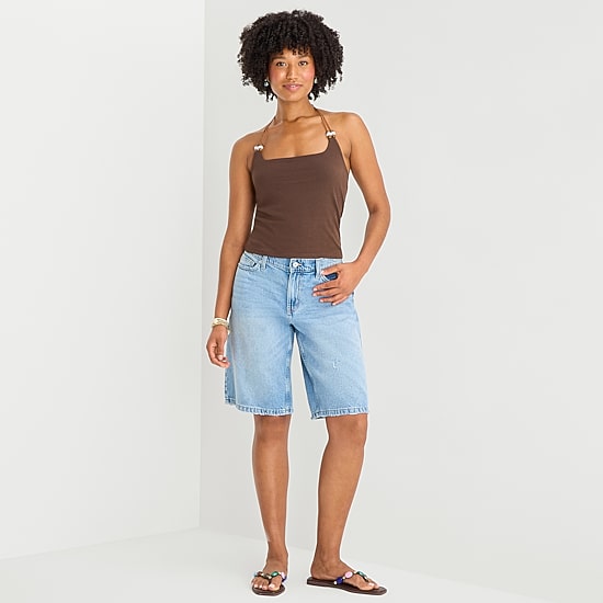 Forever 21 Womens Juniors Halter Neck Sleeveless Tank Top