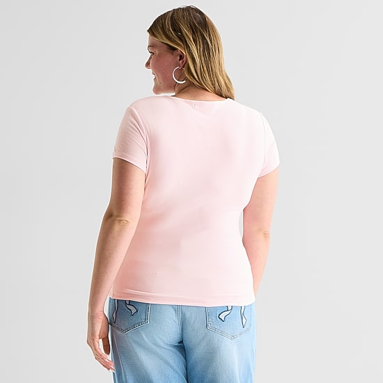 Forever 21 Womens Juniors Crew Neck Short Sleeve T-Shirt