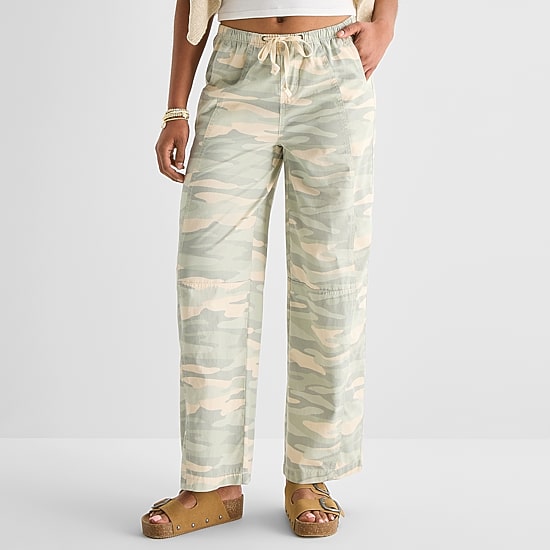 Arizona Womens Juniors Low Rise Barrel Jean