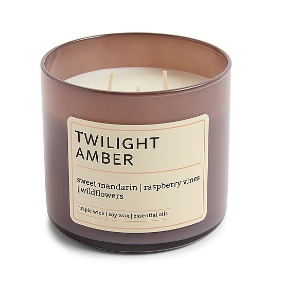 Distant Lands 14oz Twilight Amber 3-Wick Scented Jar Candle