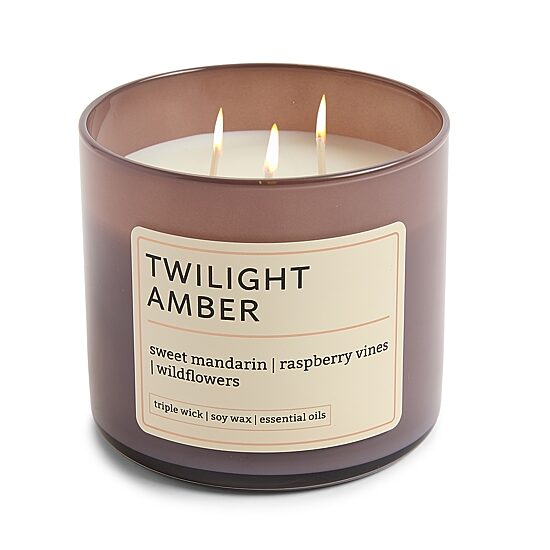 Distant Lands 14oz Twilight Amber 3-Wick Scented Jar Candle