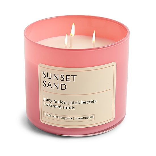 Distant Lands 14oz Sunset Sand 3-Wick Scented Jar Candle