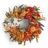 Layerings Orange Hydrangea Wreath