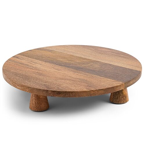 Linden Street Large Wood Raised Grazing Platter In Brown