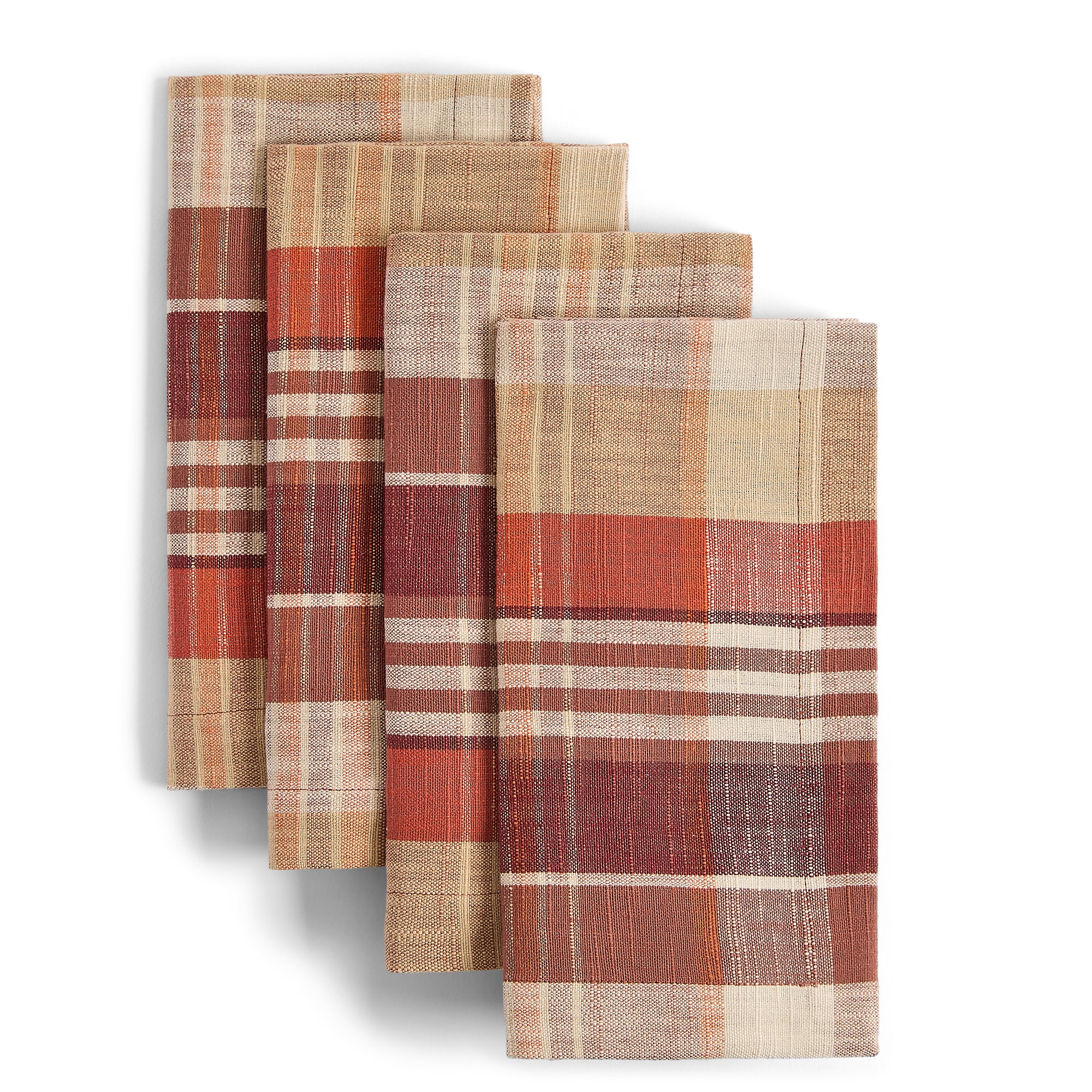 Layering Harvest Heirloom Plaid 4-pc. Napkins