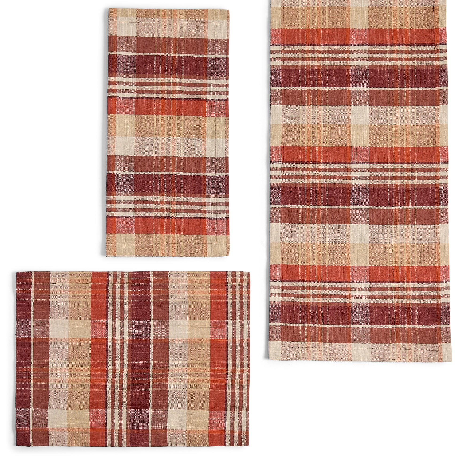 Layering Harvest Heirloom Plaid 4-pc. Napkins