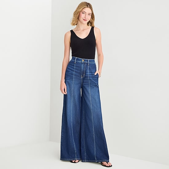 a.n.a Soft Drape Womens Wide Leg Jean