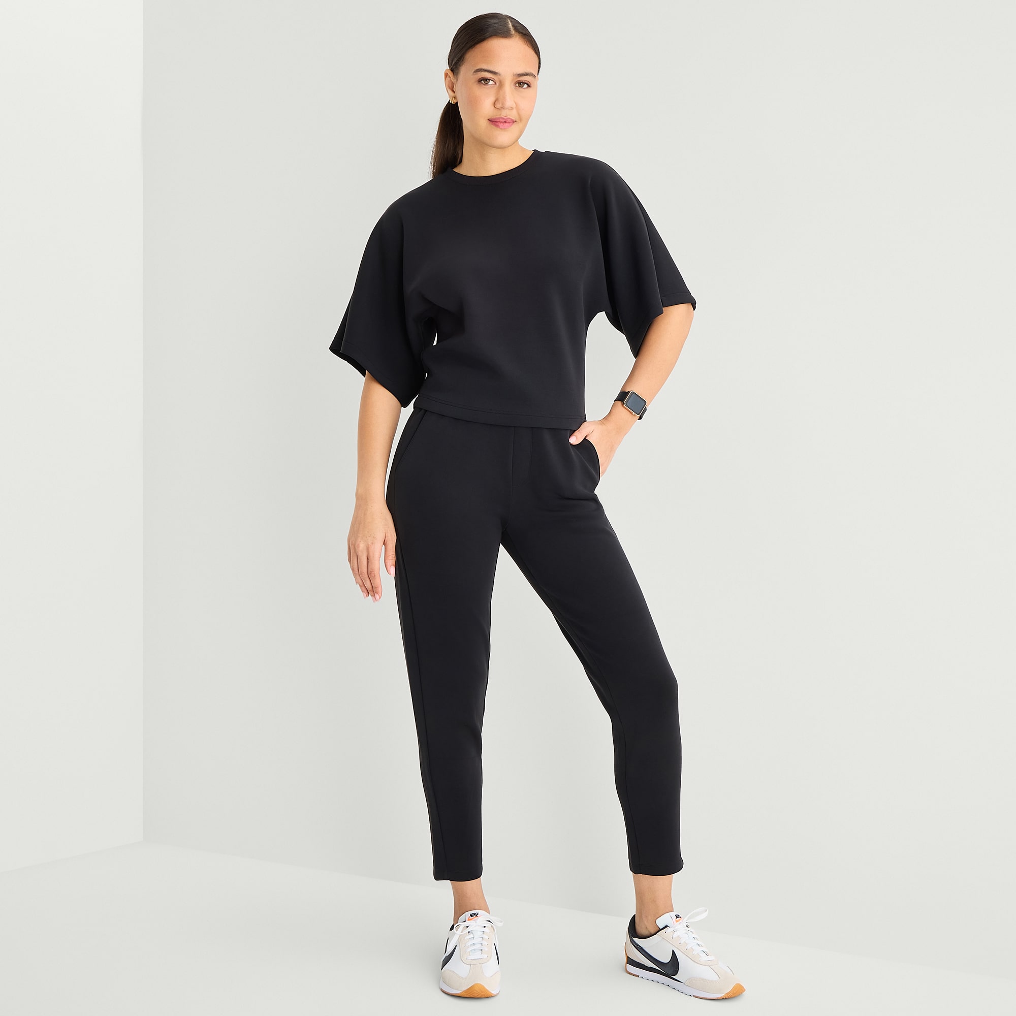 Stylus Womens Tapered High Rise Lounge Pant